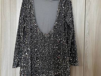 Sequin Dress (silver/multi) - image 2