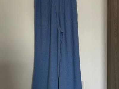 Linen Trousers (light blue) - image 4