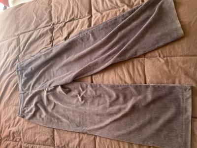 Corduroy Trousers (brown, wide leg) - image 2