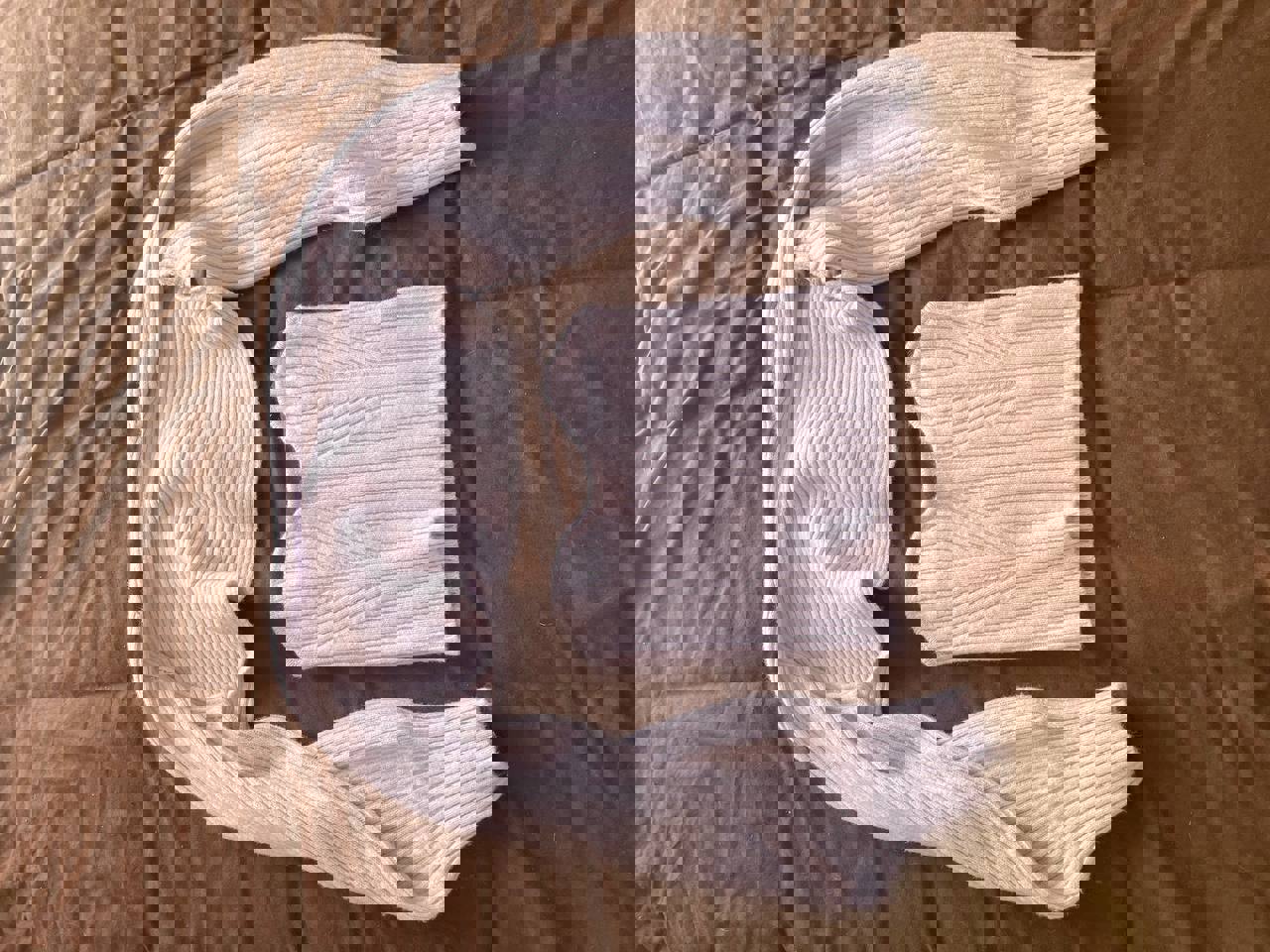 Ribbed Knit Sweater (lavender)